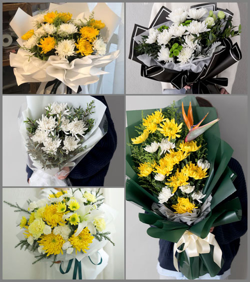 河北沧州海兴县白事花束代送